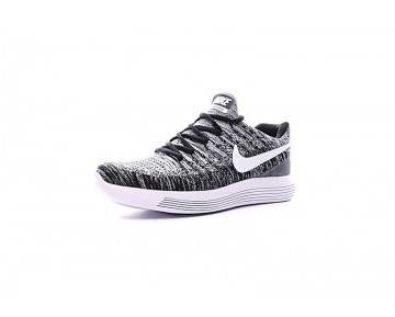 Nike Lunarepic Low Flyknit 2 Herren Weiß/Grau/Schwarz 880283-010 Schuhe