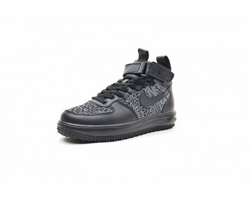 Herren Schuhe 860558-001 Nike Lunar Force 1 Flyknit Workboot Grau/Schwarz