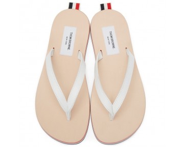 Schuhe Thom Browne Tricolour Tricolour Leather Sandal Herren Weiß