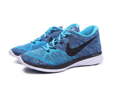 Multi/Blau/Schwarz 40-45 Herren Nike Flyknit Lunar 3 Schuhe