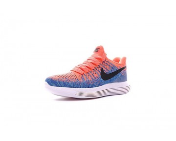 863780-600 Schuhe Sky Blau/Orange Nike Lunarepic Low Flyknit 2 Damen