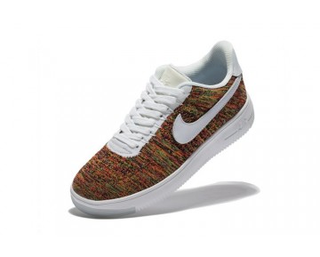 Nike Air Force 1 Ultra Flyknit Low Unisex 817420-401 Schuhe Orange Multicolor