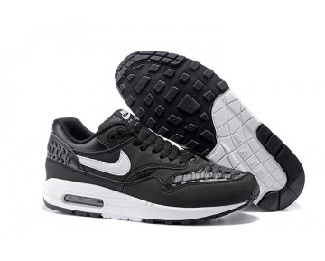 Schuhe Nike Air Max 1 Woven Herren 725232-001 Schwarz Weiß