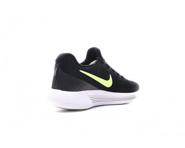 Schwarz/Weiß/Lime Grün Herren  Nike Lunarepic Low Flyknit 2 863779-070 Schuhe