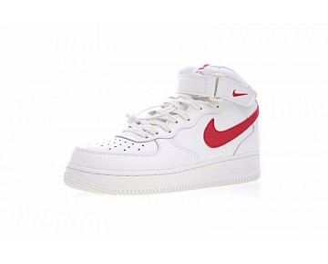315123-126 Campus Weiß/Rot Nike Air Force 1 Mid '07 Schuhe Herren