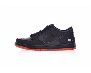 Schwarz/Rot Schuhe Staple X Nike Sb Dunk Low Pigeon Unisex 883232-008