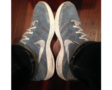 Nike Lunar Flyknit Chukka Htm Herren Schuhe 599347-410 Licht Blau/Grau