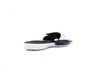 Unisex Schuhe 705513-010 Weiß/Schwarz Nike Solarsoft Comfort Slide