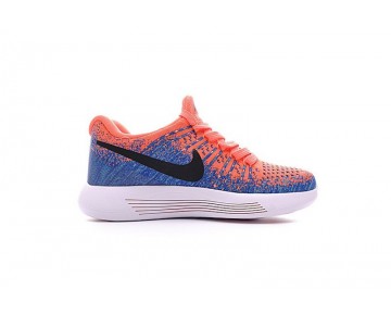863780-600 Schuhe Sky Blau/Orange Nike Lunarepic Low Flyknit 2 Damen