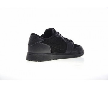 Herren 919701-010 Air Jordan 1 Low Premium Schuhe Triple Schwarz