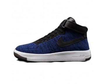 Herren Tief Blau Schuhe Nike Air Force 1 Flyknitp