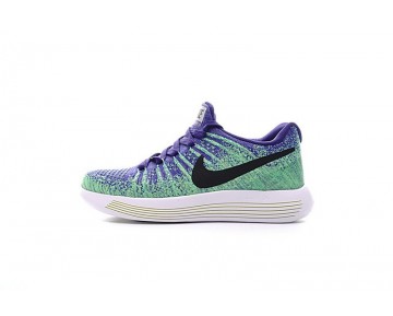 863780-401 Schuhe Damen Licht Grün/Blau/Schwarz  Nike Lunarepic Low Flyknit 2