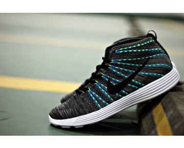 Herren Nike Lunar Flyknit Chukka Schuhe Grau/Licht Grün 554969-447