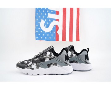 Nike Air Huarache Run Ultra Print Schuhe Grau Schwarz 844880-001 Damen