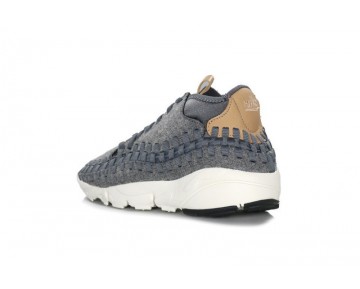 Herren Schuhe 857874-002 Dunkel Grau/Sail-Vachetta Nike Air Footscape Woven Chukka Se