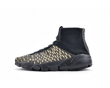 Schuhe 834905-007 Olivier Rousteing X Nikelab Air Footscape Magista Qs Schwarz & Metallic Gold Herren