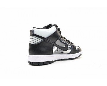 Schuhe 917428-001 Unisex Commes Des Garçons X Nike Dunk Hi Sp Clear Schwarz/Weiß