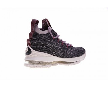 Schuhe 897649-003 Nike Lebron 15 Weiß/Lila/Wein Rot Herren