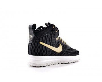 Nike Lunar Force 1 Duckboot Herren Schuhe Schwarz/Gold/Weiß 805899-060