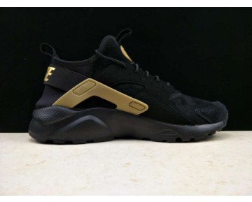 Herren Schwarz/Gold Schuhe Nike Air Huarache Ultra Id 829669-331