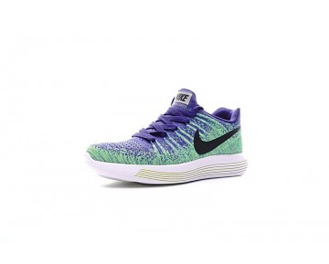 863780-401 Schuhe Damen Licht Grün/Blau/Schwarz  Nike Lunarepic Low Flyknit 2