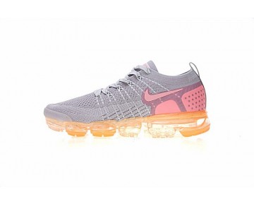 Unisex Schuhe Nike Air Vapormax Flyknit Licht Grau/Orange/Rosa 780003-852