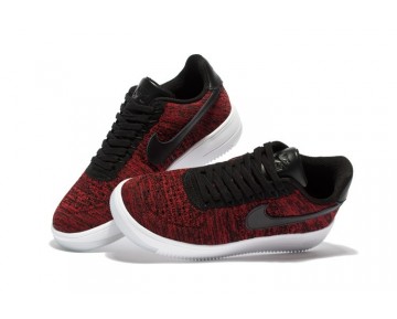 Schuhe Unisex Rot Wein And Weiß Nike Air Force 1 Ultra Flyknit Low 817420-600