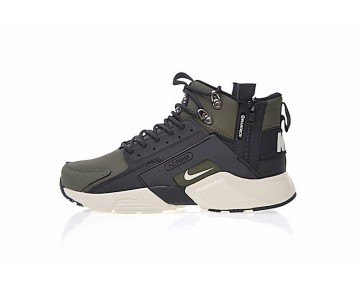 Herren Army Grün/Schwarz [email protected] X Nike Air Huarache City Mid Lea 856787-300 Schuhe